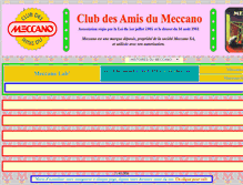 Tablet Screenshot of club-amis-meccano.net